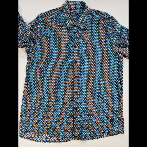 Lot of 2 Mens Vilebrequin Shirts fish, turtles pattern thin lightweight XL - Picture 5 of 14
